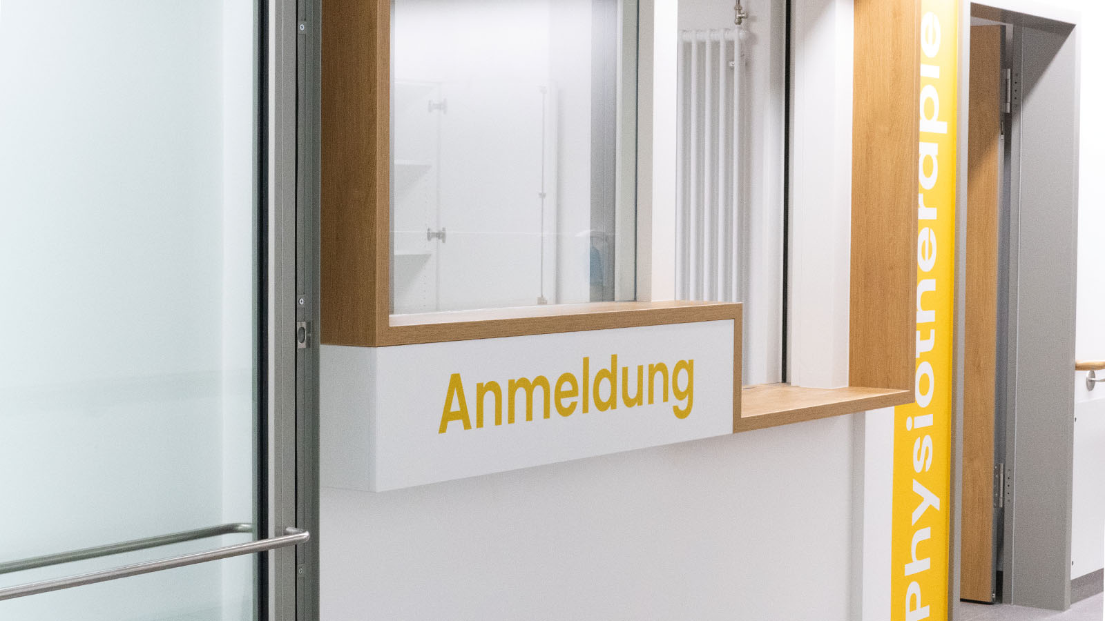 Anmeldungsbereich in einer Physiotherapiepraxis